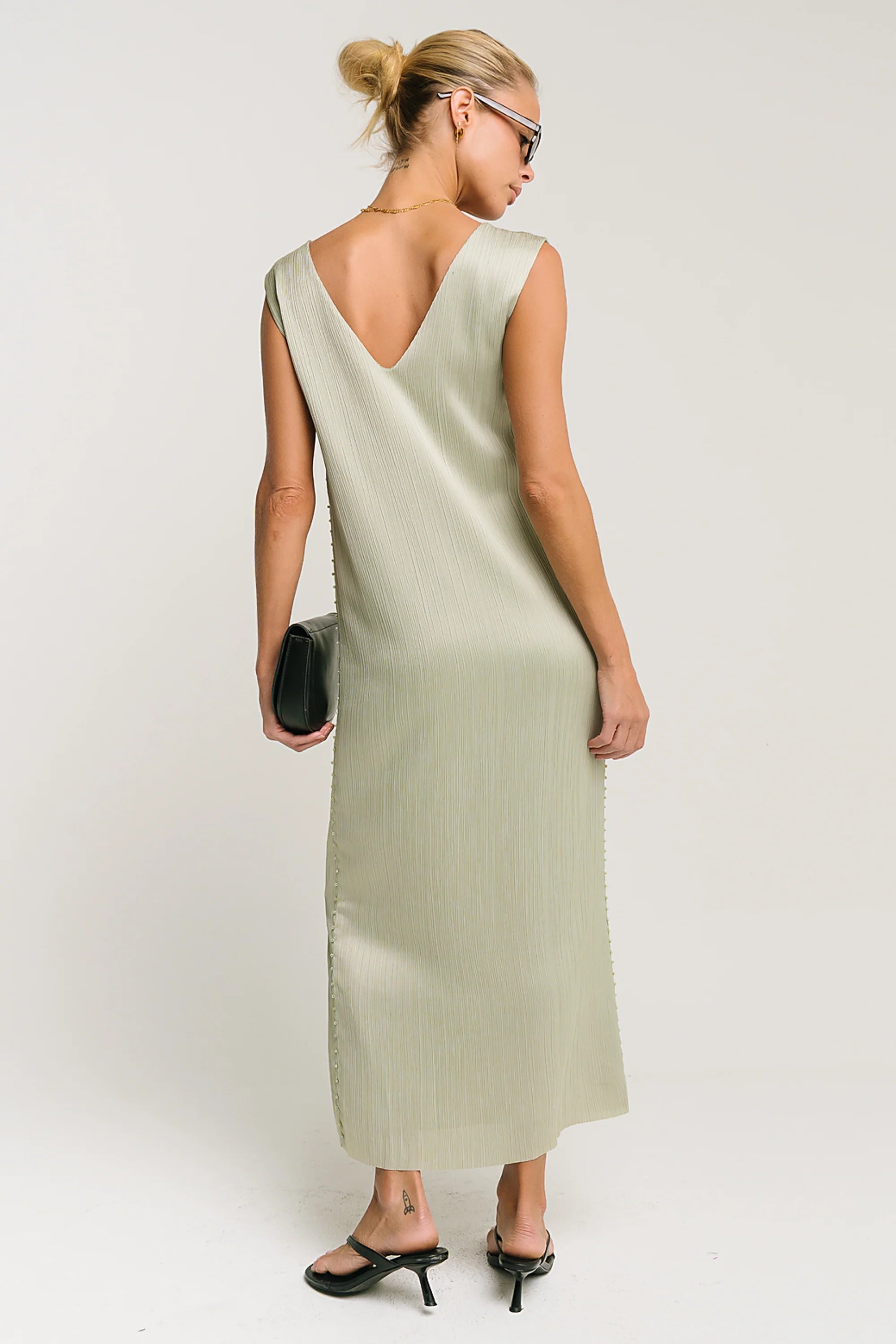 Helena Midi Dress in Sage