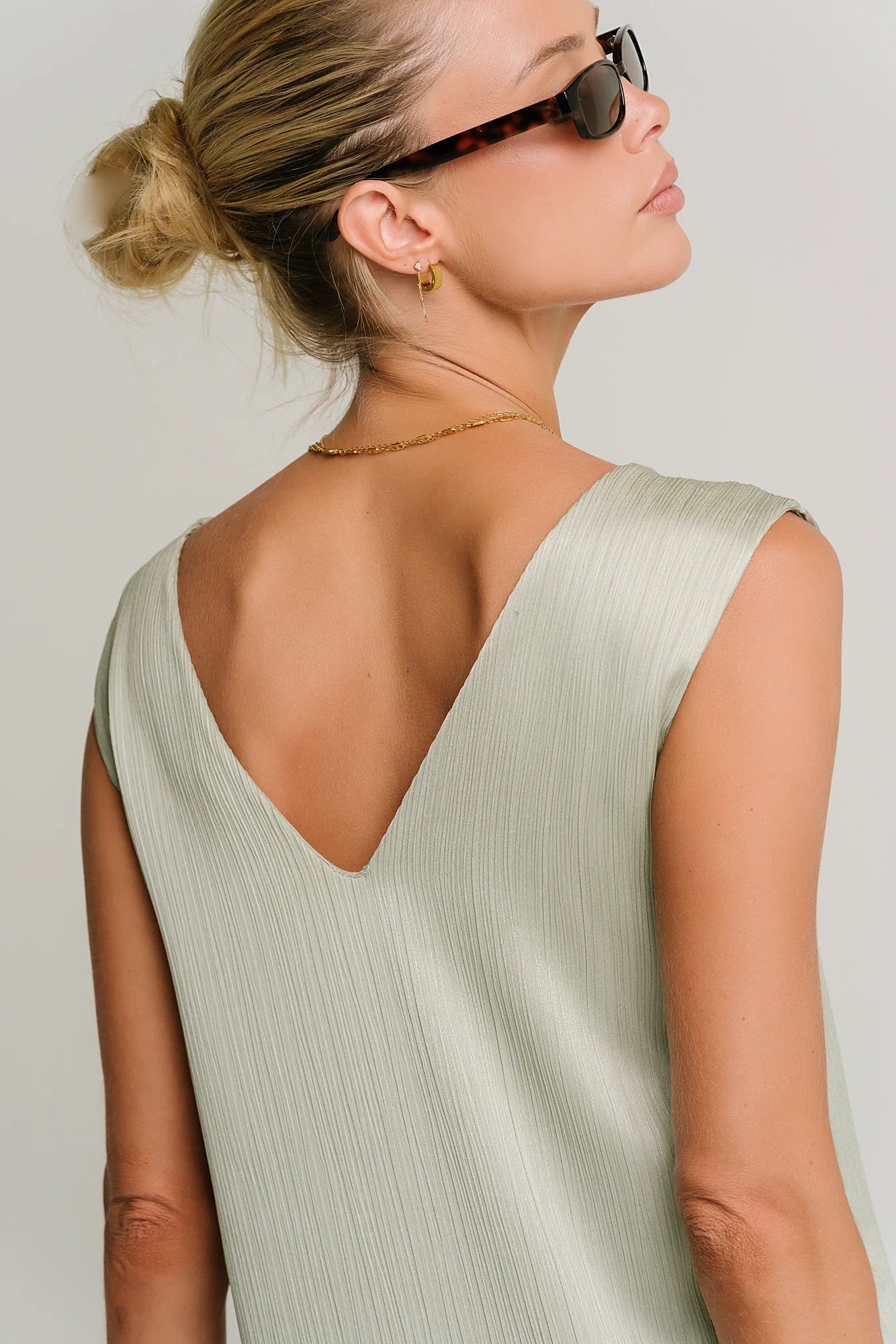 Helena Midi Dress in Sage
