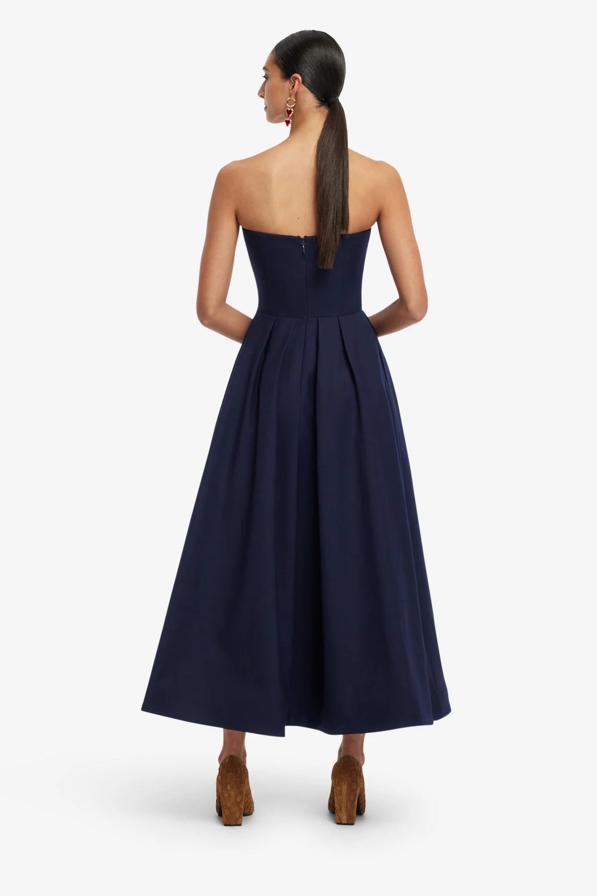 Lynn Bustier Midi Dress - Indigo