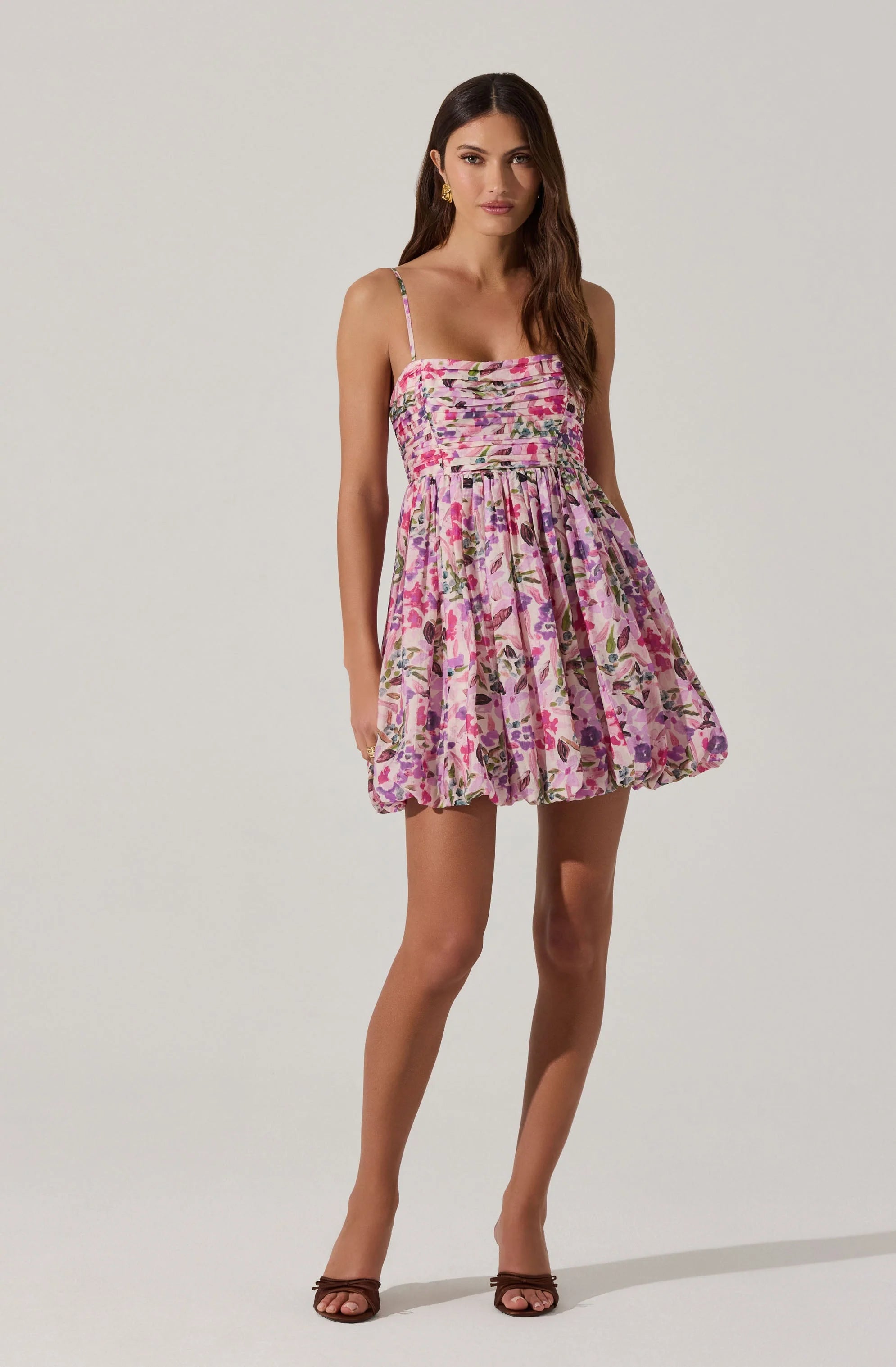 Bubble Floral Mini Dress