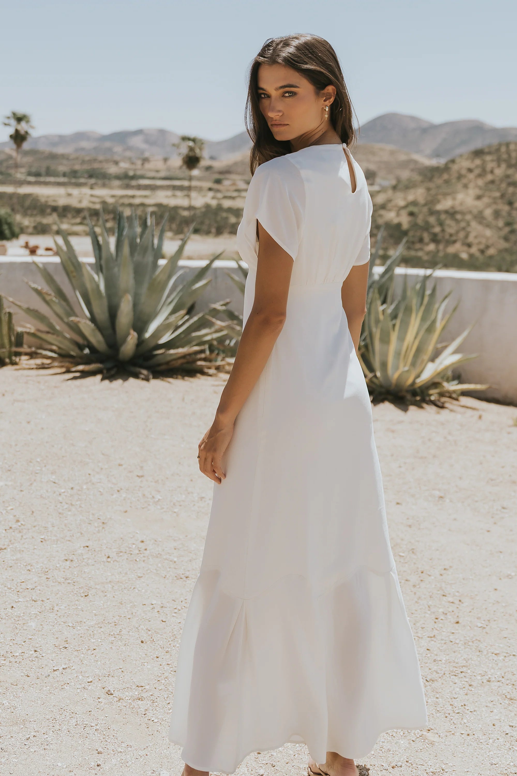 Malia Maxi Dress in Off White
