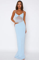 Call Me Up Maxi Dress Blue